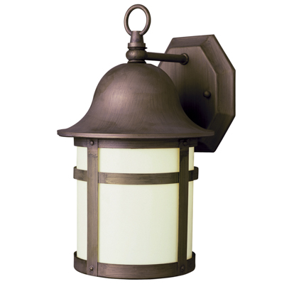 Trans Globe Lighting 4580 WB 1 Light Coach Lantern in Weathered Bronze